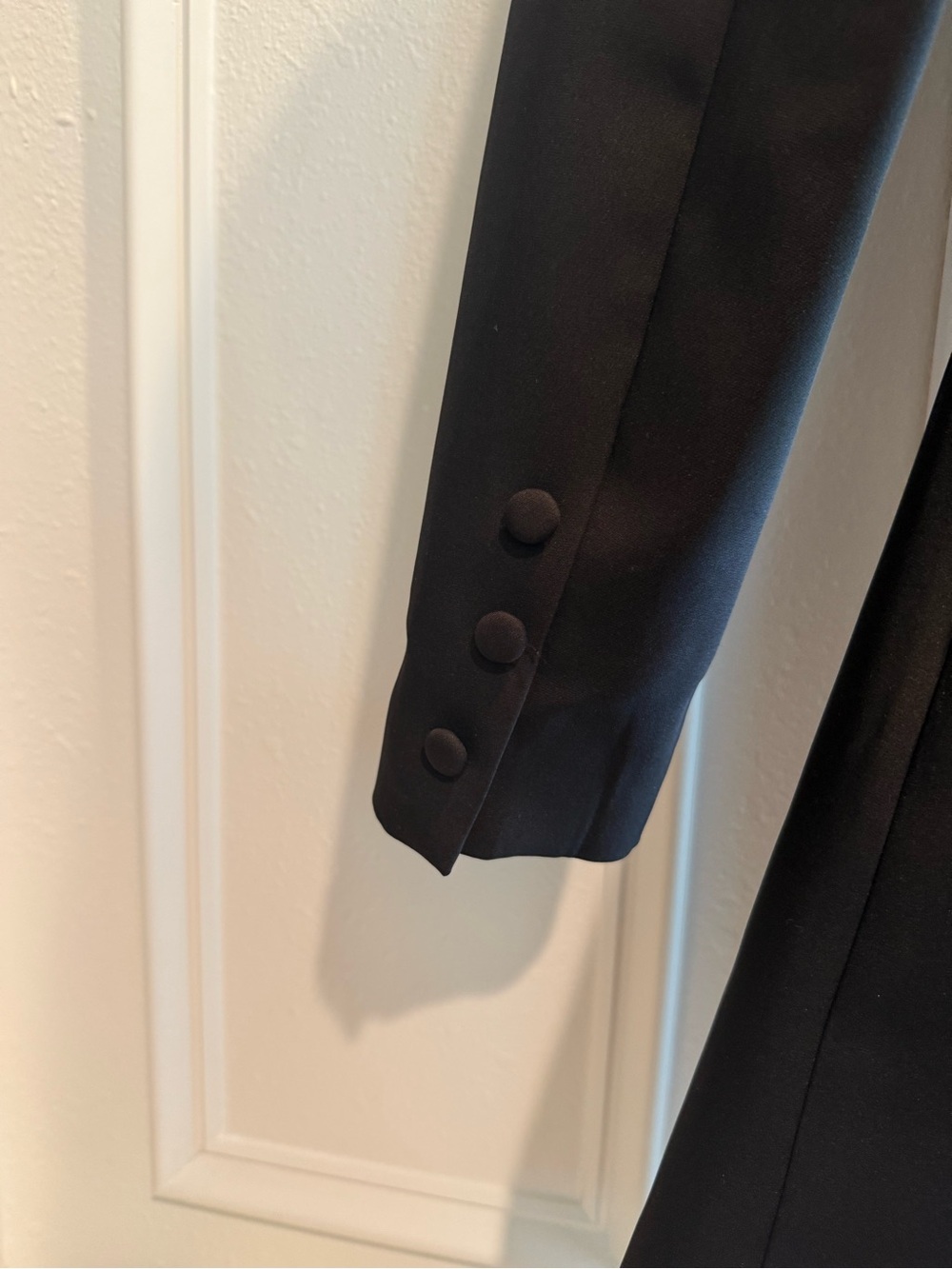 Hello Molly Black Long-Sleeve Button Mini Dress - Picture 9 of 9